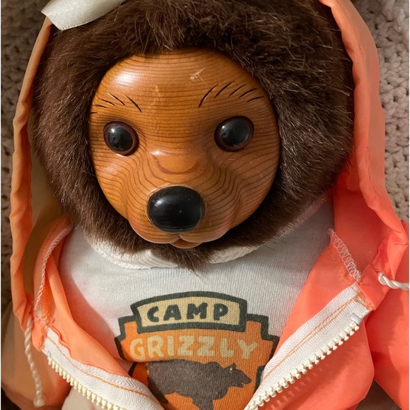 Rare HTF Robert Raikes “Camp Grizzly” Signed & Numbered Charming Wood Face Bear - Picture 17 of 17